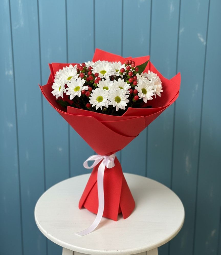 Букет цветов из: Хризантемы в Зубцове