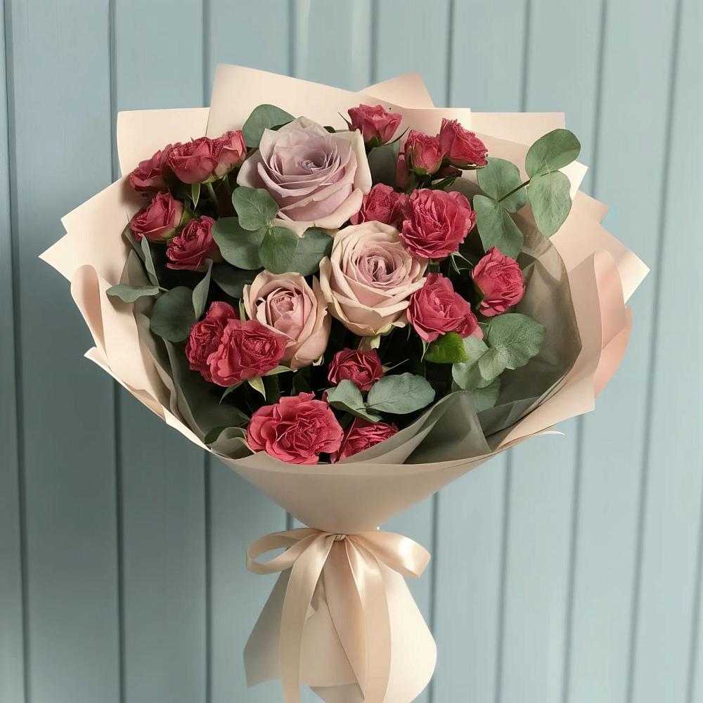 Букет цветов из: Гвоздики и Розы в Зубцове