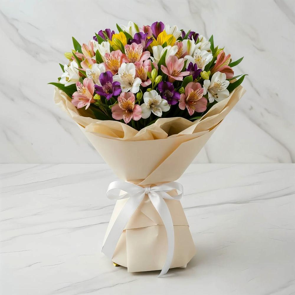 Букет цветов из: Альстромерии в Зубцове