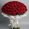 Букет 101 Красная роза Блэк Мэджик в Зубцове