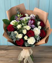 Букет цветов из:  Розы и Альстромерии в Зубцове