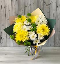 Букет цветов из:  Хризантемы #REPLACE_PRED# Зубцове