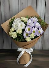 Букет цветов из:  Хризантемы и Розы в Зубцове