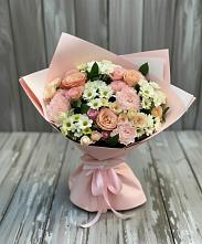 Букет цветов из:  Гвоздики, Розы и Хризантемы в Зубцове