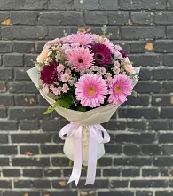 Букет цветов из:  Герберы и Хризантемы в Зубцове