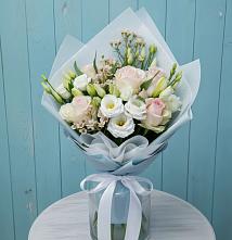 Букет цветов из:  Розы и Лизиантусы в Зубцове