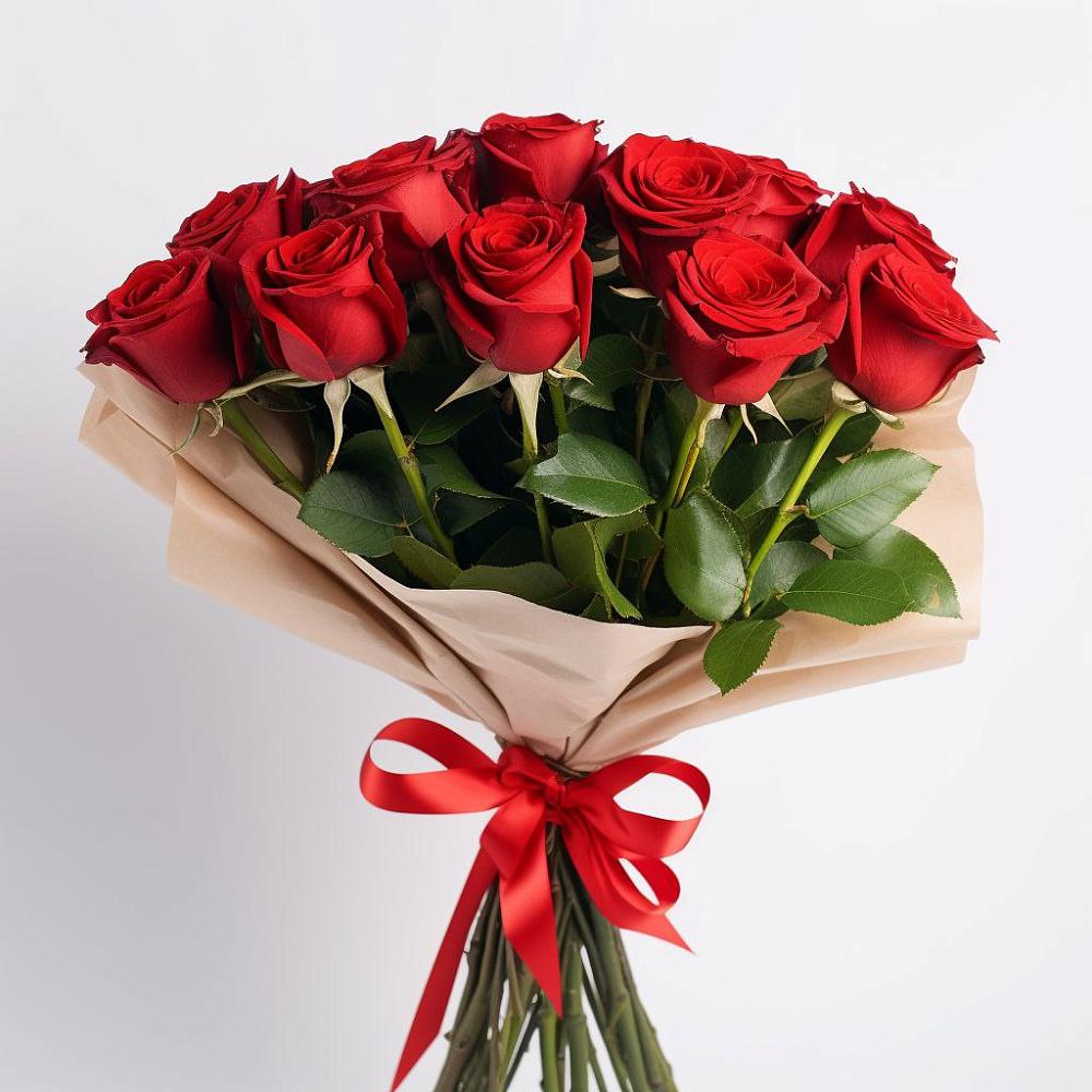Букет 11 Красных роз Эдлесс Лав в Зубцове
