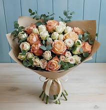 Букет цветов из:  Альстромерии и Розы #REPLACE_PRED# Зубцове